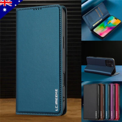 Magnetic Case Wallet Leather Flip Cover For iPhone 17 16e 15 14 13 12 11 Pro Max