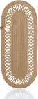 OVAL JUTE TABLE RUNNER | WOVEN BRAIDED DINING RUNNER | NATURAL TEXTURED RATTEN