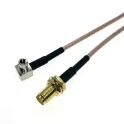 SMA Female jack To TS9 Male Right Angle Crimp Connector RF Coaxial RG316 Cable