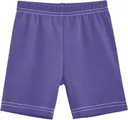 [RPLIFE] Girls Lined Shorts Dark Slate Blue Cotton Spandex Bike Shorts for Under Dresses Summer Outfits Toddlers, 4-10 Years, Dark Slate Blue, 10 Years