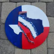 State of Texas Geode Wall Art