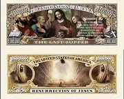 Anime Source Christianity The Last Supper Commemorative Novelty Million Bill with Semi Rigid Protector