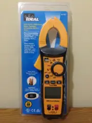 IDEAL Digital 600 Volt AC DC True RMS Clamp Meter Temp Cap NCVT klein fluke