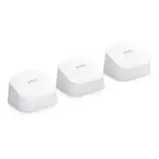 Amazon eero 6 TrueMesh Wi-Fi 6 Dual-Band System 3 Pack - White