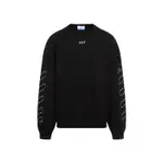 [Off White] Off White-Black Stitch Arrow Diags Cotton Pullover-Uomo S STAND
