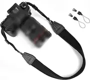 [WANBY] Canvas Camera Strap with Quick Release Buckles, Vintage Print Soft Colorful Camera Straps for Women Men All DSLR Cameras