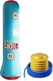 Punching Bag - Inflatable Boxing Bag | Sandbags Boxing Bag | Blow-up Boxing Column Tumbler | Fun Bounce Back Boxing Bag, Punching Stand Bag with Pump for Children Strength Exercise