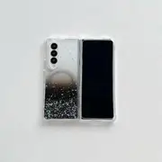 For Samsung Galaxy Z Fold4 5G Sparkle Tpu Case With Magsafe - Black