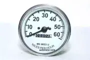 Speedometer Gauge for Willys MB Jeep Ford CJ GPW Chrome Bezel White Face 60 MPH