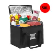 50/70L Large Food Delivery Insulated Bags Pizza Takeaway Thermal Warm Cold Bag Ruck Hot, Thermal Insulated Food Container Outdoor Portable Lunch Cooler Bag