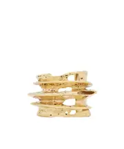 tornado crater cuff bracelet in metal M Yellow