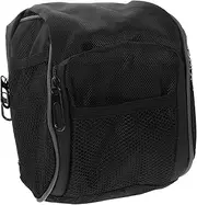 Outanaya Bike Handlebar Bag Storage Pouch Cycling Bag with Zippered Closure Larger Capacity Side Mesh Pockets for Tools Compatible with Mountain Road Bikes