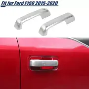 Silver Exterior Door Handle Cover Trim Smart Lock For Ford F150 2015-2020 2Door