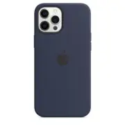 For Apple iPhone 12 Pro Max Silicone Case with MagSafe - Deep Navy - New