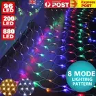 3*2M LED Net Mesh Fairy String Light Curtain Window Christmas Home Party Deco