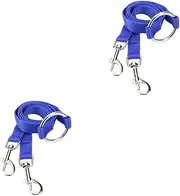 BESPORTBLE 2pcs Double Leash for Dogs No Tangle Nylon Dog Leash Pet Harness Dual Clip for Walking