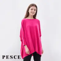 在飛比找momo購物網優惠-【PESCE】長袖圓領套頭毛衣、Cashmere喀什米爾寬鬆