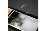 Cefito Kitchen Sink 87X45CM Stainless Steel Basin Single Bowl Silver
