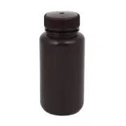 250ml Plastic Wide Mouth Chemical Laboratory Reagent Bottle Sample Bottle Brown