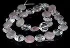 14MM MIX QUARTZ GEMSTONE GRADE B FLAT ROUND LOOSE BEADS 7.5inch