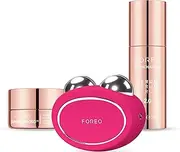 FOREO Total Facelift Bundle - BEAR 2 Fuchsia Advanced Microcurrent Facial Device + SUPERCHARGED SERUM 2.0 30 ml + SUPERCHARGED HA+PGA Triple Action Intense Moisturizer 15 ml-Anti Aging-Skincare Tools