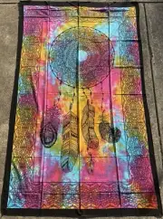 Boho Wall Hanging Single Bedspread Dream Catcher Hippie Home Decoration Festival