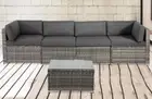 Outdoor modular lounge setting Bondi grey with coffee table