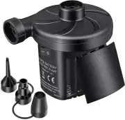 Portable Black Air Pump Battery Powered for Inflating Floats Sofas Beach Balls