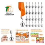 36 Pcs Tablecloth Weights Stainless Steel Tablecloth Clips Added Weights for ...