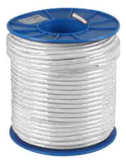 Flex Cable 1mm 3 Core + Earth - White 100M