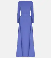 [Solace London] Solace London Shayla crêpe gown UK 4 blue