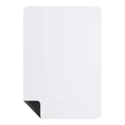 1Pcs 17" x 12" A3 Round Angle Magnetic White Board Contact Paper, White