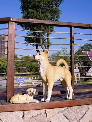 仿真狼狗擺件看家狗落地雕塑大型動物工藝品庭院客廳入戶玄關裝飾