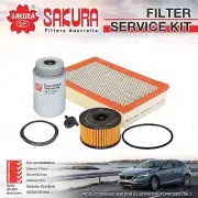 Sakura Oil Air Fuel Filter Kit for Ford Transit VH VJ 4Cyl 2.4L 01/2003-10/2004 (for: Ford)