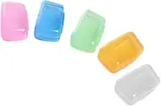 5Pcs/Lot Portable Toothbrush Head Cover Travel Hiking Camping Brush Tool Bathroom Toothbrush Protector Case Accessory Toothbrush Toothbrush,Cheap Toothbrush,Soft Set,Collapsible Toothbrush,Che