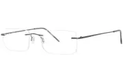 Pure Airlock Wisdom 205 035 Titanium Eyeglasses Satin Grey Moss Rimless 54mm