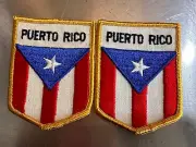 x2 Pack FLAG PATCH PATCHES puerto_rico IRON ON COUNTRY EMBROIDERED WORLD FLAG