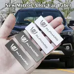 ALPHARD 鏡面金屬汽車標誌貼紙標籤 3D 徽章裝飾標籤豐田 ALPHARD 汽車改裝配件
