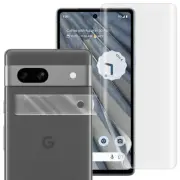 High Definition Front Soft Screen Protector+Lens Protector f Google Pixel 7a USA