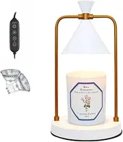 Electric Candle Warmer Lamps with 2 Bulbs - Adjustable Brightness and Timer Function, Aromatic Candle Holders for Vintage Bedroom Decor，Mum Mothers Day Gifts