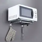 Premium Stainless Steel Microwave Oven Shelf Retractable Kitchen Organizer