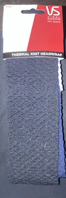 vidal sassoon thermal knit headwrap- 3x black+white
