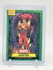 2024 Topps chrome Marvel Sunfire True Green Refractor /99