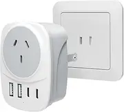 Sehstar AU to Japan Travel Adapter,AU to Japan Plug Adapter Type A Travel Power Plug for Japan, Philippines, Canada,Mexico, China, Jamaica, Peru and More
