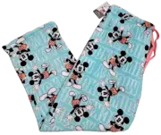 Official Mickey & Minnie Mouse Blue Comfy Fleece Lounge Pajama Pants! (Large)