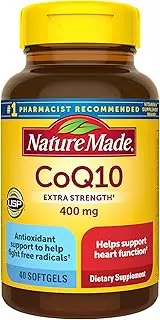 Nature Made CoQ10 400 mg Softgels, 40 Count for Heart Health† (Packaging May Vary)