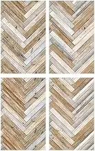 Dixie Belle Belles & Whistles Transfer | Rustic Herringbone | 24.8” x 38.8” Sheet | Rub On Decorative Transfer for Crafts, Furniture, DIY | Crafting Design Transfer