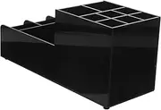 Amosfun Bar Napkin Holder 11-piece Bartending Tool Rack Liquor Dispenser Straw Organizer Outdoor Bar Accessory