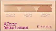 [Rimmel] Insta Flawless Insta Conceal and Contour Palette, Light, 0.25 Ounce