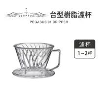 在飛比找momo購物網優惠-【HARIO】PEGASU 透明台型樹脂濾杯 梯型濾杯 1-